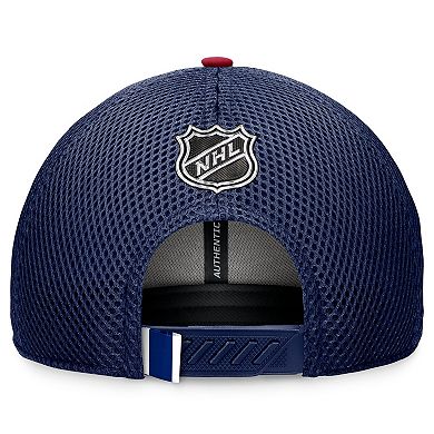 Men's Fanatics Navy Montreal Canadiens 2024 NHL Draft On Stage Trucker Adjustable Hat