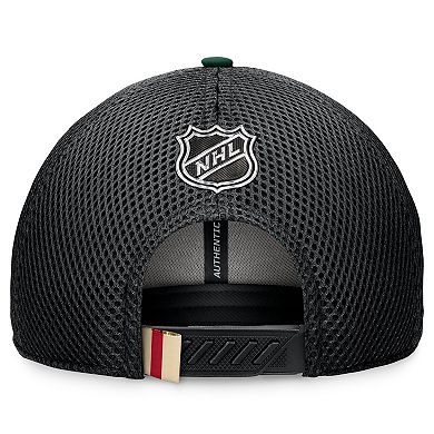 Men's Fanatics Black Minnesota Wild 2024 NHL Draft On Stage Trucker Adjustable Hat