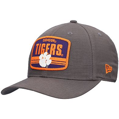 Men's New Era Charcoal Clemson Tigers Team Elevated 9SEVENTY Adjustable Hat