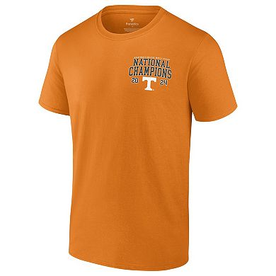 Men's Fanatics Tennessee Orange Tennessee Volunteers 2024 NCAA Men's Baseball College World Series Champions Schedule T-Shirt