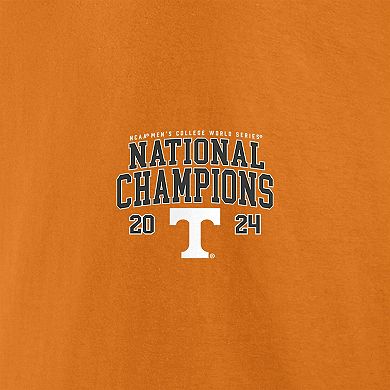 Men's Fanatics Tennessee Orange Tennessee Volunteers 2024 NCAA Men's Baseball College World Series Champions Schedule T-Shirt