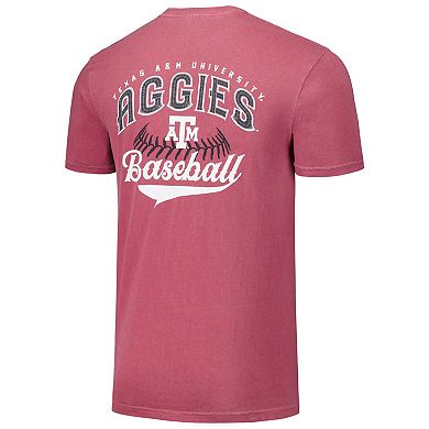 Men's Maroon Texas A&M Aggies Baseball Comfort Colors T-Shirt