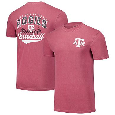 Men's Maroon Texas A&M Aggies Baseball Comfort Colors T-Shirt