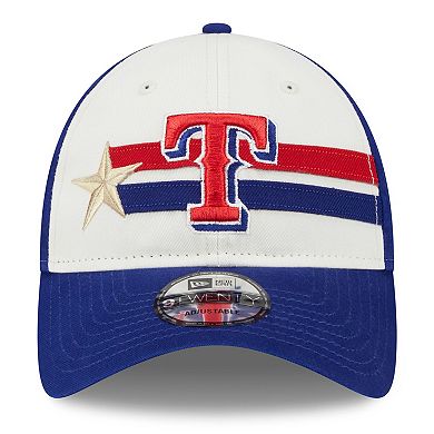 Men's New Era  Cream/Royal Texas Rangers 2024 MLB All-Star Game Workout 9TWENTY Adjustable Hat