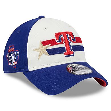 Men's New Era  Cream/Royal Texas Rangers 2024 MLB All-Star Game Workout 9TWENTY Adjustable Hat