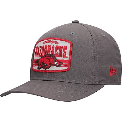 Men's New Era Charcoal Arkansas Razorbacks Team Elevated 9SEVENTY Adjustable Hat