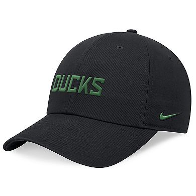 Men's Nike Black Oregon Ducks 2024 On-Field Club Adjustable Hat