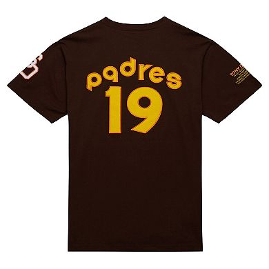 Men's Mitchell & Ness Tony Gwynn Brown San Diego Padres Legends Photo Real T-Shirt