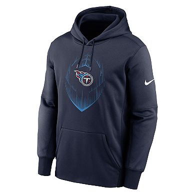 Men's Nike Navy Tennessee Titans Icon Performance Pullover Hoodie