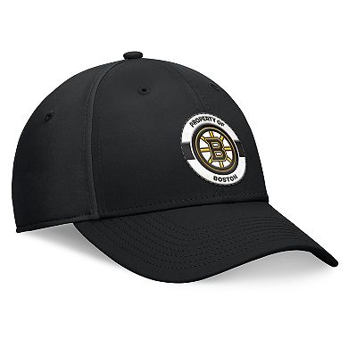 Men's Fanatics Black Boston Bruins Authentic Pro Training Camp Flex Hat