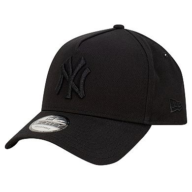 Men's New Era Black New York Yankees A-Frame 9FORTY Adjustable Hat