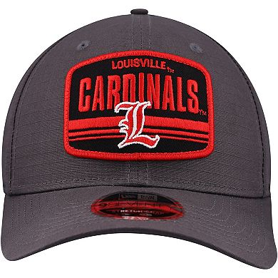 Men's New Era Charcoal Louisville Cardinals Team Elevated 9SEVENTY Adjustable Hat