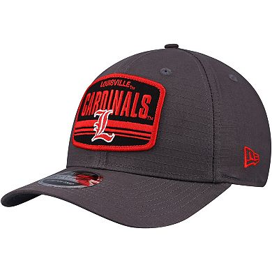 Men's New Era Charcoal Louisville Cardinals Team Elevated 9SEVENTY Adjustable Hat