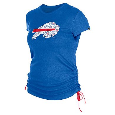 Women's New Era Royal Buffalo Bills Ruched Side T-Shirt