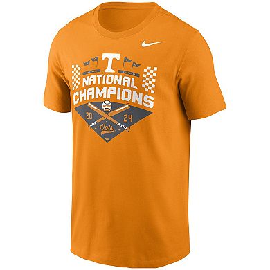 Men's Nike Tennessee Orange Tennessee Volunteers 2024 NCAA Men's Baseball College World Series Champions Official Logo T-Shirt