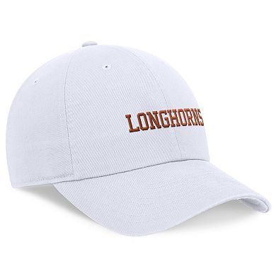 Men's Nike White Texas Longhorns 2024 On-Field Club Adjustable Hat