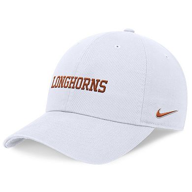 Men's Nike White Texas Longhorns 2024 On-Field Club Adjustable Hat