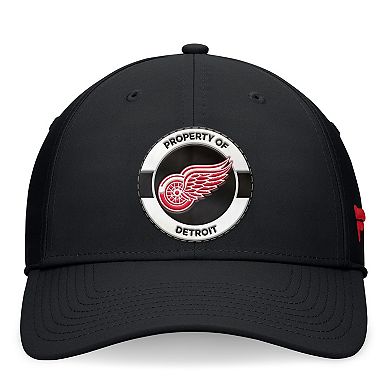 Men's Fanatics Black Detroit Red Wings Authentic Pro Training Camp Flex Hat