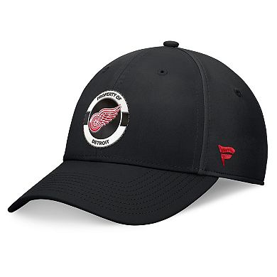 Men's Fanatics Black Detroit Red Wings Authentic Pro Training Camp Flex Hat