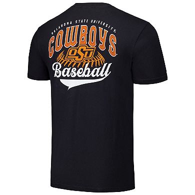 Men's Black Oklahoma State Cowboys Baseball Comfort Colors T-Shirt