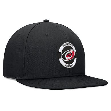 Men's Fanatics Black Carolina Hurricanes Authentic Pro Training Camp Snapback Hat