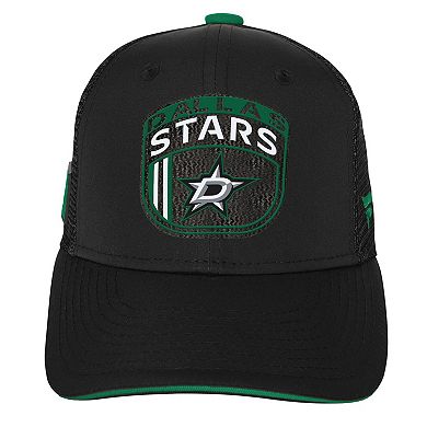 Youth Fanatics Black Dallas Stars 2024 NHL Draft On Stage Trucker Adjustable Hat