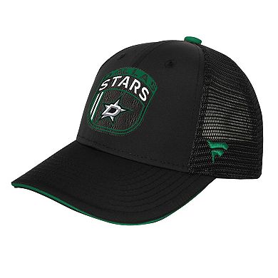 Youth Fanatics Black Dallas Stars 2024 NHL Draft On Stage Trucker Adjustable Hat