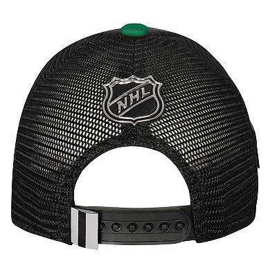 Youth Fanatics Black Dallas Stars 2024 NHL Draft On Stage Trucker Adjustable Hat