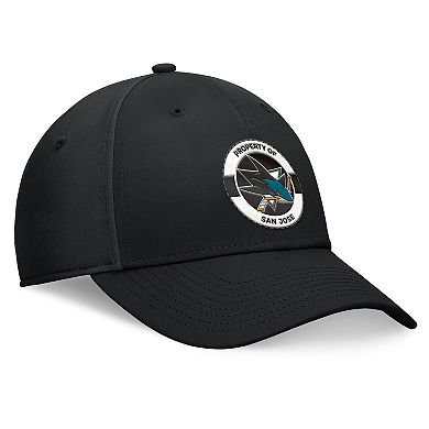 Men's Fanatics Black San Jose Sharks Authentic Pro Training Camp Flex Hat