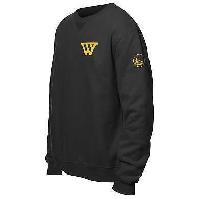 Men's New Era Black Golden State Warriors "W" Statement Pullover Sweatshirt