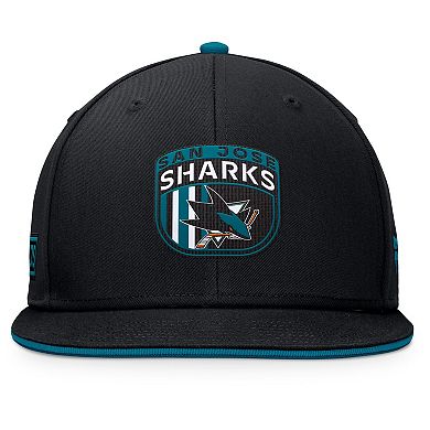 Men's Fanatics Black San Jose Sharks 2024 NHL Draft Snapback Hat