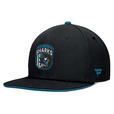 Men's Fanatics Black San Jose Sharks 2024 NHL Draft Snapback Hat