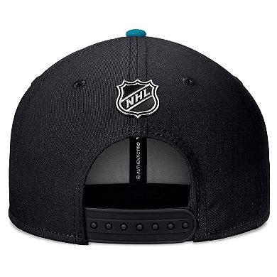 Men's Fanatics Black San Jose Sharks 2024 NHL Draft Snapback Hat