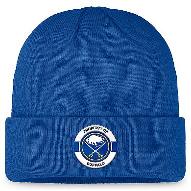 Men's Fanatics Blue Buffalo Sabres Authentic Pro Training Camp Cuffed Knit Hat