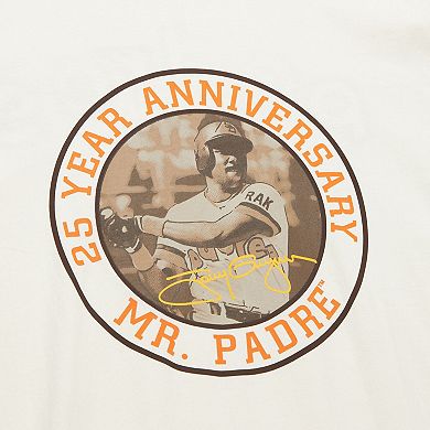 Men's Mitchell & Ness Tony Gwynn Cream San Diego Padres Legends Photo Real T-Shirt