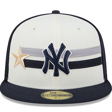 Men's New Era  Cream/Navy New York Yankees 2024 MLB All-Star Game Workout 59FIFTY Fitted Hat