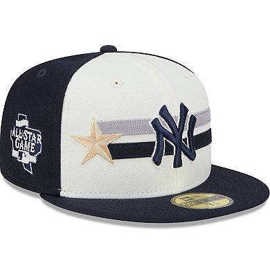 Men's New Era  Cream/Navy New York Yankees 2024 MLB All-Star Game Workout 59FIFTY Fitted Hat