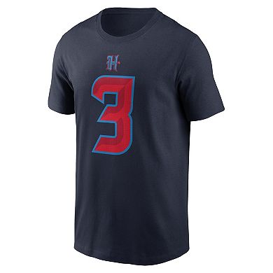 Men's Nike Tank Dell Navy Houston Texans Name & Number T-Shirt