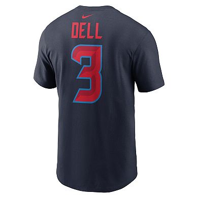 Men's Nike Tank Dell Navy Houston Texans Name & Number T-Shirt