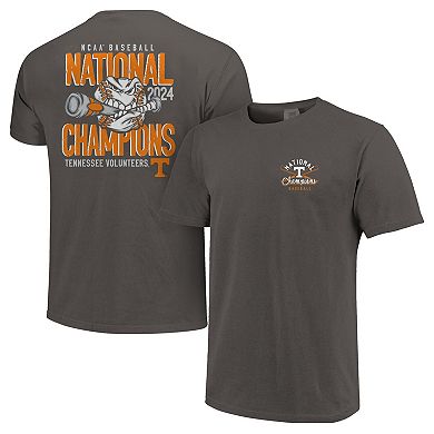 Youth Gray Tennessee Volunteers 2024 NCAA Men's Baseball College World Series Champions Comfort Colors T-Shirt