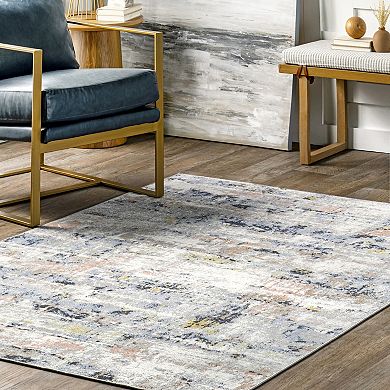 nuLOOM Aaliyah Casual Abstract Machine Washable Area Rug