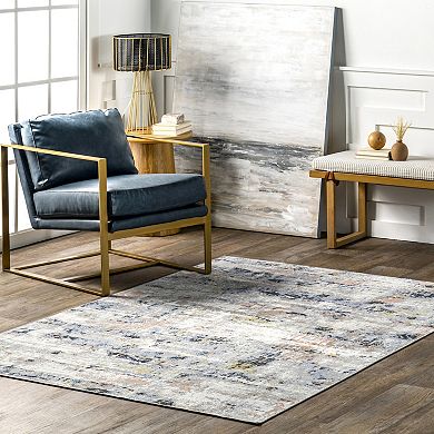 nuLOOM Aaliyah Casual Abstract Machine Washable Area Rug