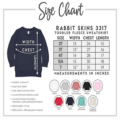 Coquette Girl Halloween Bow Chart Toddler Graphic Sweatshirt