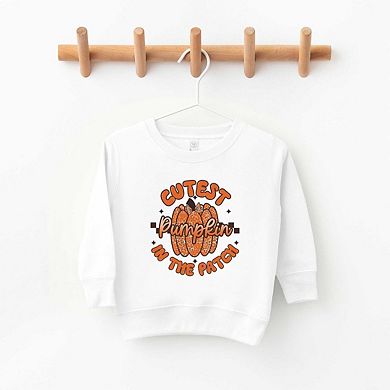 Cutest Pumpkin Leopard Print Toddler Graphic Sweatshirt