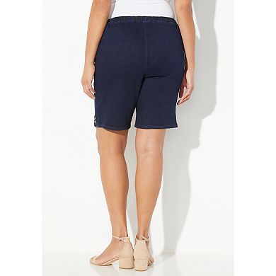 Catherines Women's Plus Size Everyday Cotton Twill Short