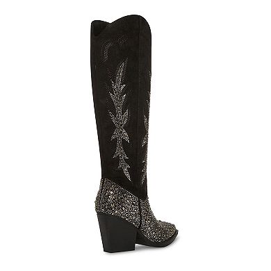 madden girl Apple Women's Embellished Western Boots