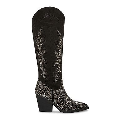 madden girl Apple Women's Embellished Western Boots