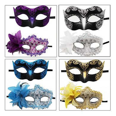 Couple Masquerade Masks Venetian Halloween Costume Mask