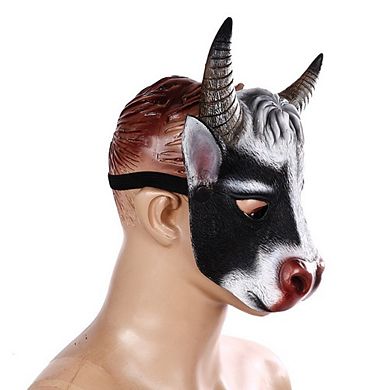 Halloween Cow Full Face Mask Realistic Look Mask