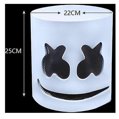 Music Festival Dj Mask Marshmello Helmet Prop Carnival Halloween